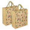 SNDIA Pack of 2 Eco Friendly Reusable Jute Bag - LXINDIA.COM