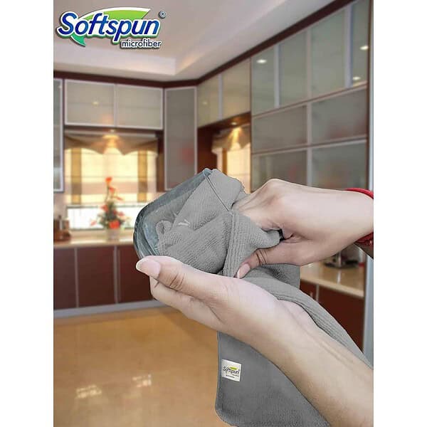 SOFTSPUN Microfiber Essentials Extra Small 26x26cms Pack of 21 - LXINDIA.COM