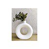 SPHINX Ceramic Donut Flower Vase White - LXINDIA.COM