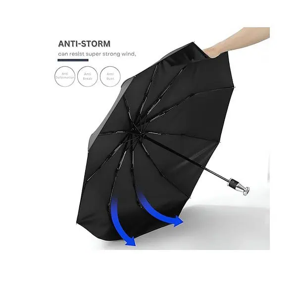 STAR WORK Automatic Open Golf Umbrella REd Wine A - LXINDIA.COM