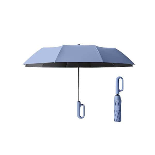 STAR WORK Umbrella with Carabiner Handle Blue - LXINDIA.COM