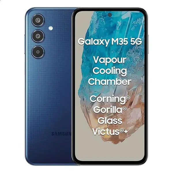 Samsung Galaxy M35 5G Moonlight Blue 8GB RAM 128GB Storage - LXINDIA.COM