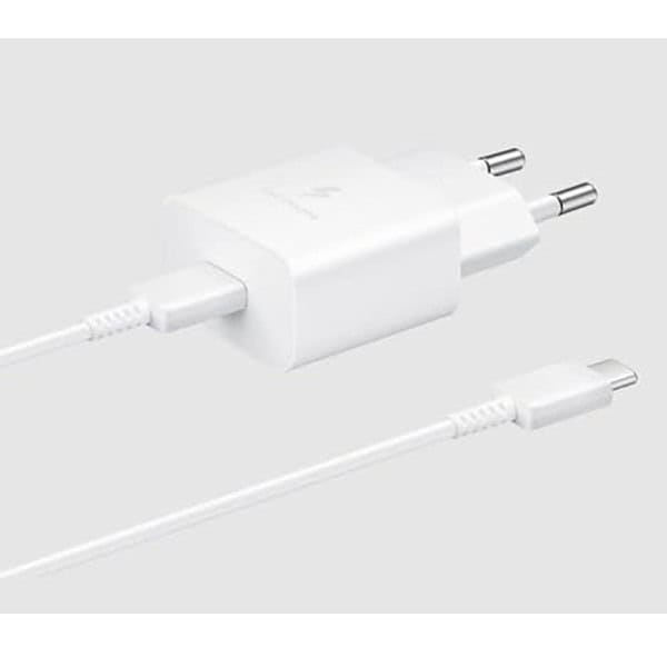 Samsung Galaxy Travel Adapter 15W with C2C Cable 1m Length White - LXINDIA.COM