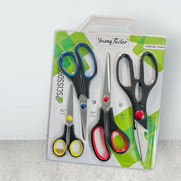 Scenty Multipurpose Steel Scissors Set 4 - LXINDIA.COM