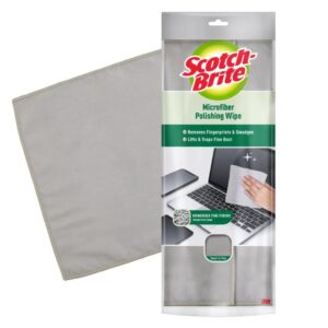 Scotch Brite Microfiber Polishing Wipe Pack of 1 Grey - LXINDIA.COM