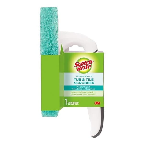 Scotch Brite Non Scratch Tub Tile Bathroom Scrubber with ergonomic handle - LXINDIA.COM