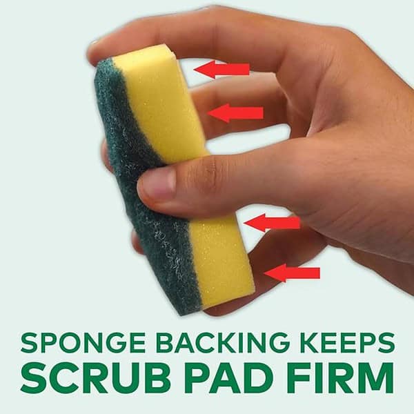 Scotch Brite Scrub Sponge for Utensil Cleaning Kitchen scrubber with sponge 1 - LXINDIA.COM