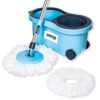 Senego by Trendy Home Spin Mop with Big Wheels and Stainless Steel Wringer - LXINDIA.COM