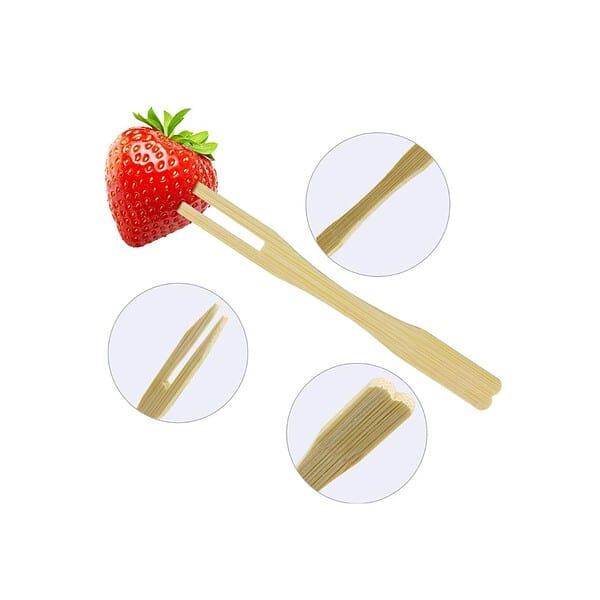 Shop and Shoppee Disposable Wooden Fruit Forks A - LXINDIA.COM