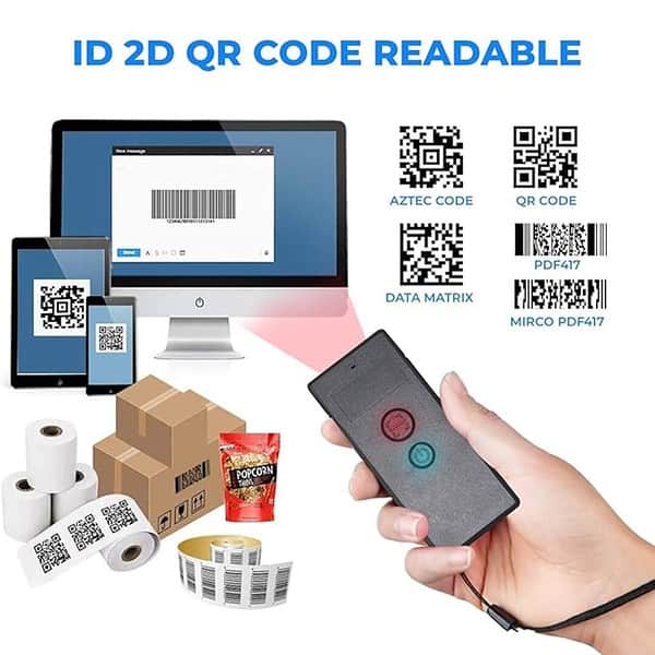 Shreyans Mini Barcode Scanner 1D 2D Barcode Reading 3 - LXINDIA.COM