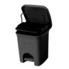 Signoraware 7 Liters Modern Lightweight Pedal Dustbin Black - LXINDIA.COM