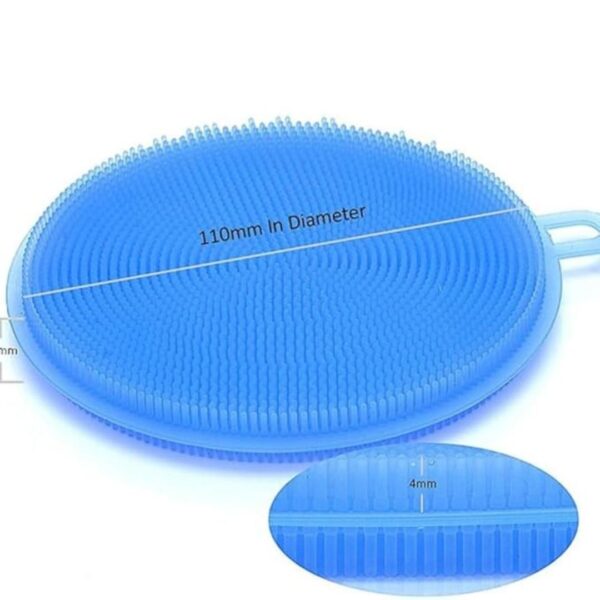 Silicone Dish Scrubber Red Soft and Scratch Free 3 - LXINDIA.COM