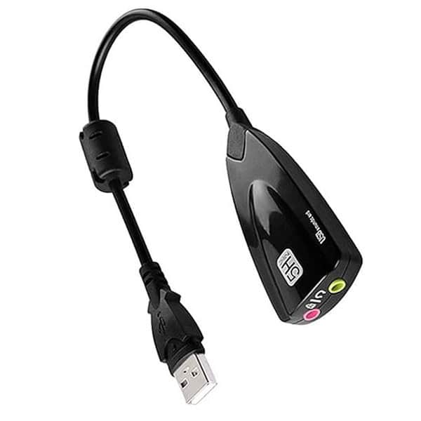 Storin 5hv2 USB Sound Card Surround Card Black - LXINDIA.COM