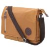 Storite Canvas Sling Cross Body Satchel bagBrown - LXINDIA.COM