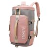 Storite Nylon 25 Cms Small Imported Rucksack Travel Backpack Pink Grey - LXINDIA.COM