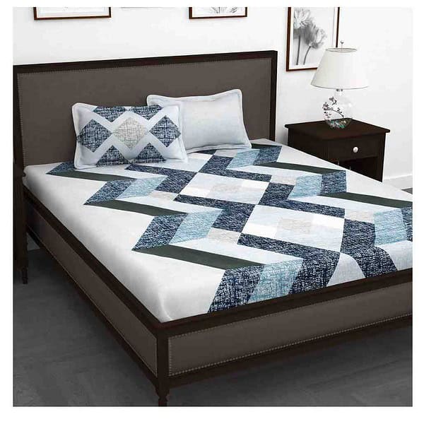 Story At Home Cotton Abstract Print King Size Bedsheet - LXINDIA.COM