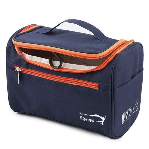 Styleys Hanging Travel Toiletry Bag Navy Blue S1622 - LXINDIA.COM