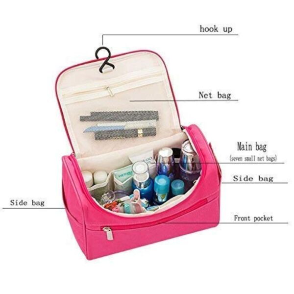 Styleys Hanging Travel Toiletry Bag Pink S16221 - LXINDIA.COM