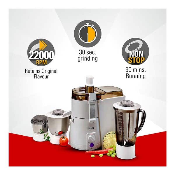 Sujata Powermatic Maxima 900 Watts Grinder White B - LXINDIA.COM