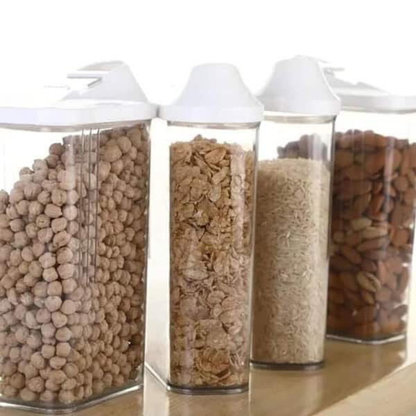 Suzec Transparent Cereal Dispenser 750ml Set of 62 - LXINDIA.COM