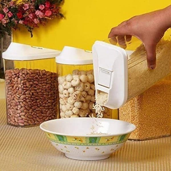 Suzec Transparent Cereal Dispenser 750ml Set of 63 - LXINDIA.COM