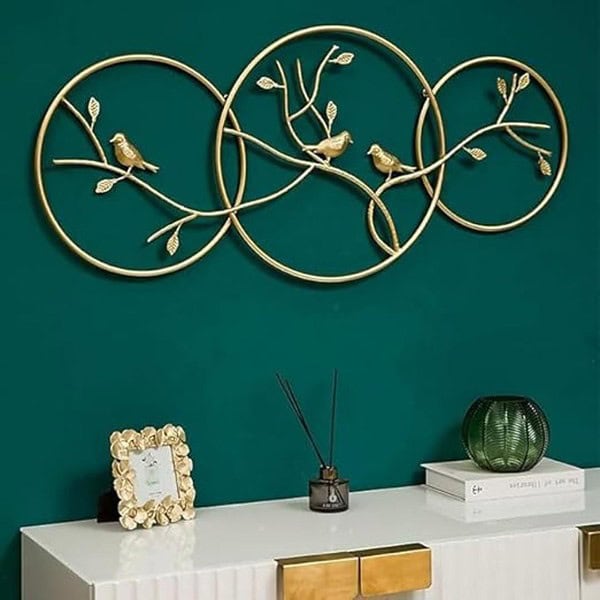 THING MAKER Metal Abstract Wall Art Wall Hanging Sculpture For Home Decoration - LXINDIA.COM