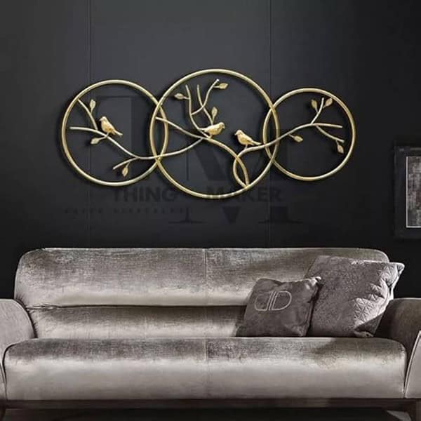 THING MAKER Metal Abstract Wall Art Wall Hanging Sculpture For Home Decoration 1 - LXINDIA.COM