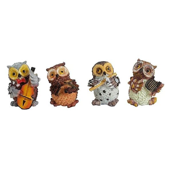 TIED RIBBONS Set of 4 Owls Playing Musical Instruments Showpiece1 - LXINDIA.COM