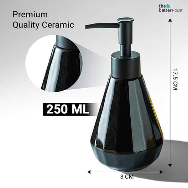 The Better Home Ceramic Soap Dispenser for Bathroom 250ML1 - LXINDIA.COM