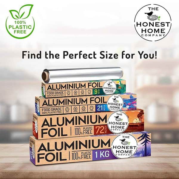 The Honest Home Co. Aluminium Foil 18 Meters 11 microns Pack of 2 - LXINDIA.COM