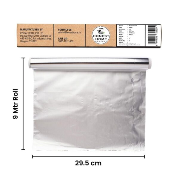 The Honest Home Co. Aluminium Foil 18 Meters 11 microns Pack of 21 - LXINDIA.COM