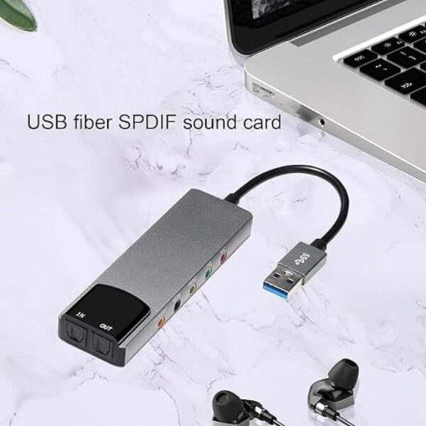 Tobo USB Sound Card External Audio Card SPDIF Optical1 - LXINDIA.COM