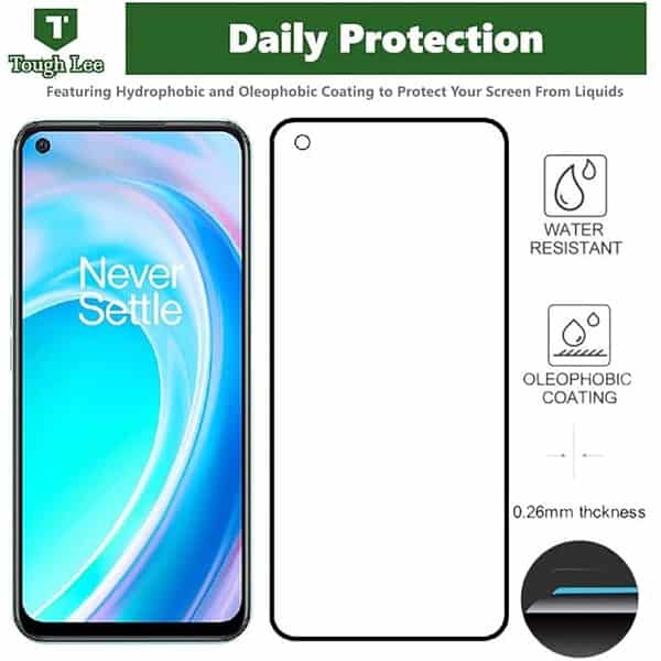 Tough Lee Screen Guard Protector For Oneplus Nord Ce 2 Lite 5G Black2 - LXINDIA.COM