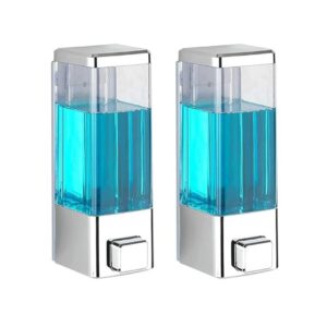 Twizzle ABS Plastic Wall Mounted Sanitizer Dispenser Pack of 2 Chrome Plated - LXINDIA.COM