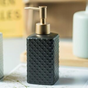 UMAI Ceramic Soap Dispenser for Bathroom 350ML - LXINDIA.COM