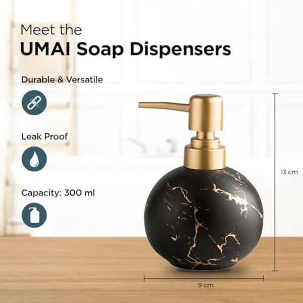 UMAI Liquid Soap Dispenser 300 ml Gery1 - LXINDIA.COM