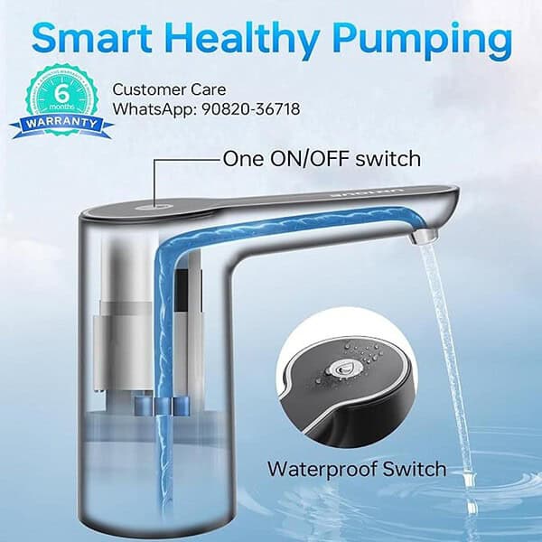 UN1QUE Automatic Water Dispenser for 20 Litre Bottle Black1 - LXINDIA.COM