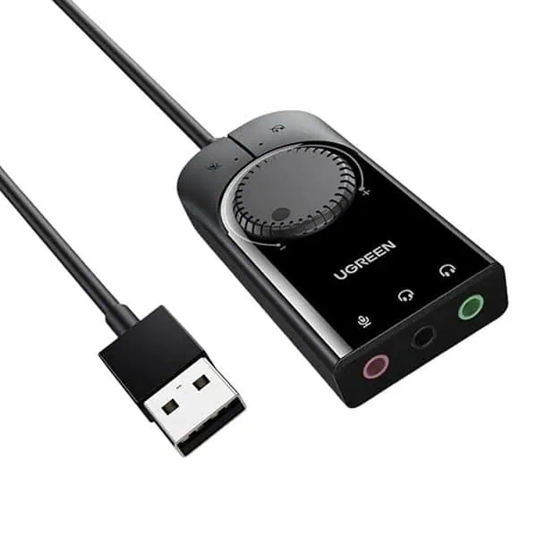 Ugreen USB Audio Adapter External Stereo Sound Card 1 - LXINDIA.COM