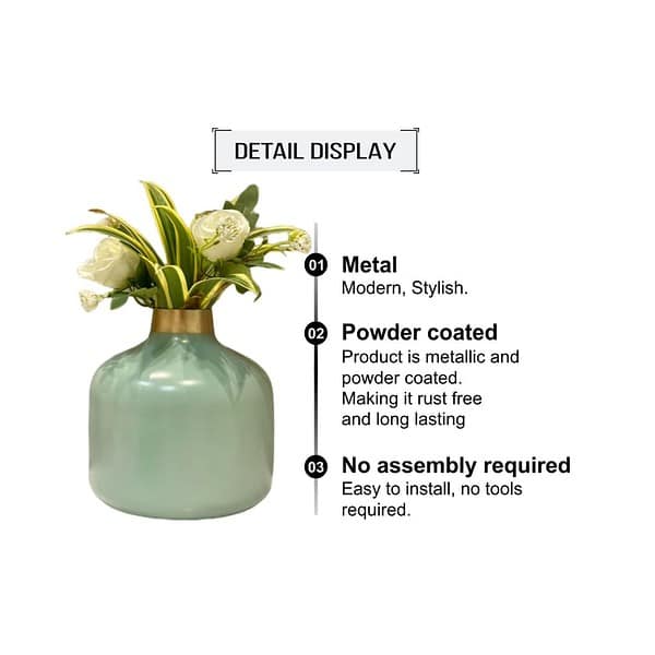 Urban Born Metal Flower Vase for Home Decor A - LXINDIA.COM