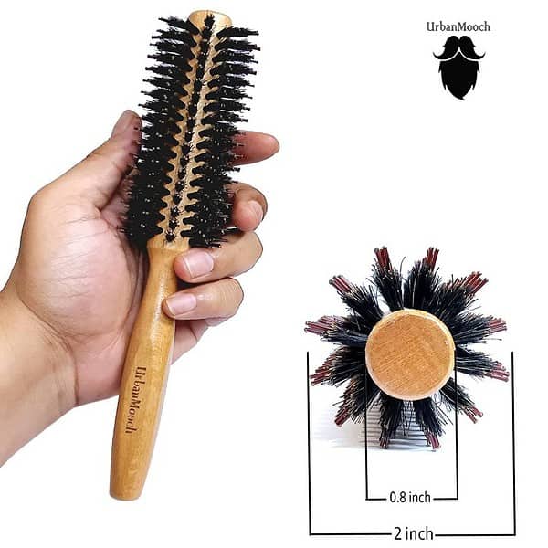 UrbanMooch Round Boar Nylon Bristle Hair Brush2 - LXINDIA.COM