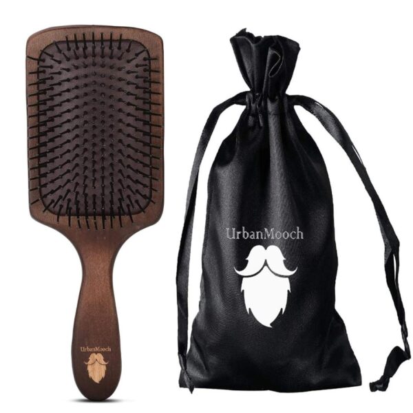 UrbanMooch Wooden Hair Brush With Nylon Bristles - LXINDIA.COM