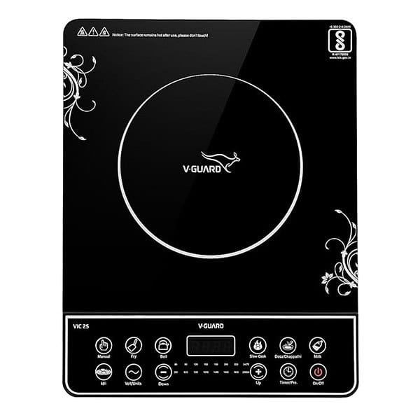 V Guard VIC 25 Induction Cooktop 2000 Watt - LXINDIA.COM