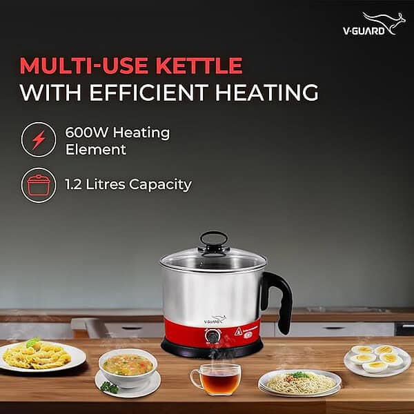 V Guard VKM12 MultiCooker Electric kettle Cooker 1 - LXINDIA.COM