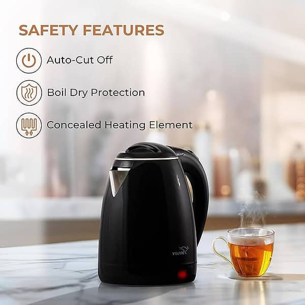 V Guard VKP15 Prime 1.5 Litre Electric Kettle for hot water 3 - LXINDIA.COM