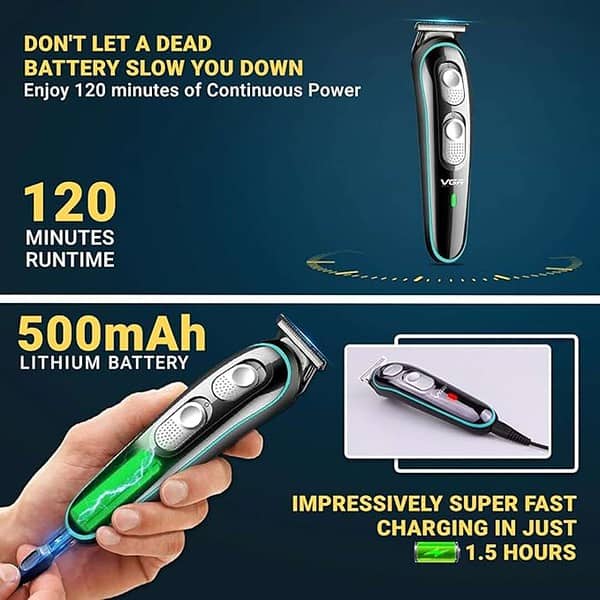 VGR V 055 Professional Hair Trimmer for Men 3 - LXINDIA.COM