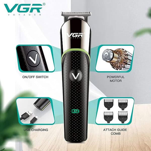 VGR V 191 Professional Rechargeable Cordless Beard Hair Trimmer Kit 1 - LXINDIA.COM