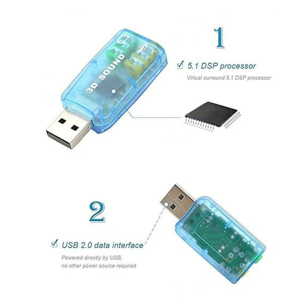 VYAR USB Sound Card Adapter Multicolor2 - LXINDIA.COM