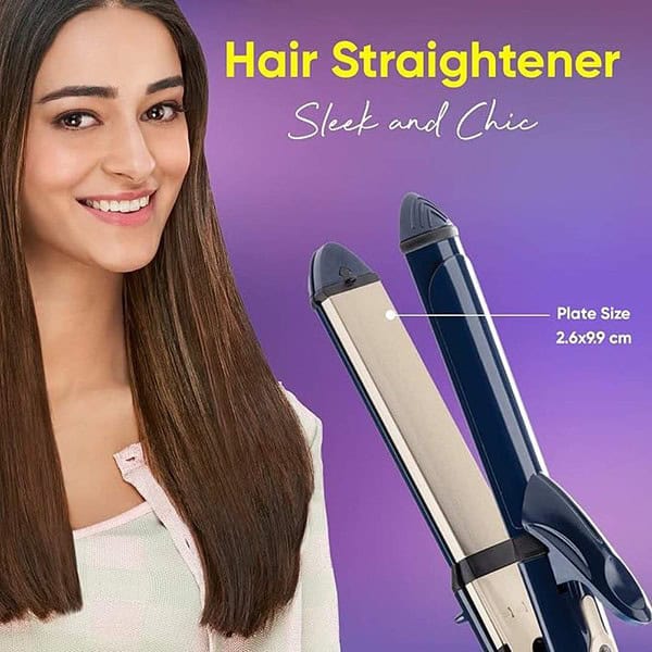 Vega 3 in 1 Mini Hair Styler Hair Straightener Curler and Hair Crimper for Women3 - LXINDIA.COM