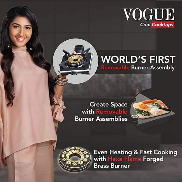 Vidiem Vogue 4 Burner Gas Cooktop Black1 - LXINDIA.COM