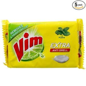 Vim Anti Smell Bar 250 g Pack of 5 - LXINDIA.COM